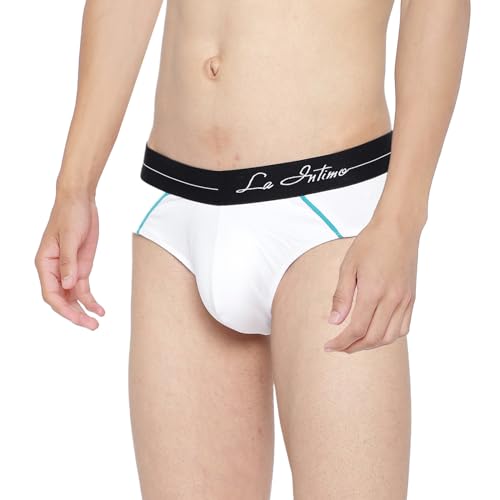 Image of La Intimo Cotton Power Solid Brief for Men Innerwear | Antimicrobial Underwear for Men