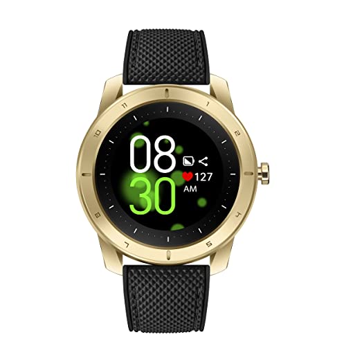 Kenneth Cole New York Wellness Reloj inteligente con tecnología de salud, modos deportivos y capacidades de smartphone, juego de regalo dorado, reloj de bienestar Kenneth Cole New York Wellness Reloj inteligente con tecnología de salud, modos deportivos y capacidades de smartphone, juego de regalo dorado, reloj de bienestar