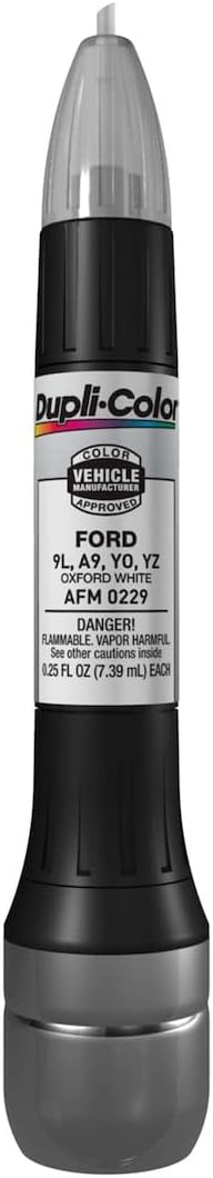 AFM0229 Scratch Fix All-In-1 Exact-Match Automotive Touch-Up Paint – Ford Oxford White – 0.25 oz. Paint Pen