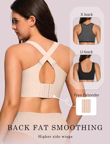 Image of OEAK Womens Wireless Jelly Bras Plus Size Support Push Up Comfortable Bra