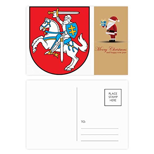 Lot de 20 cartes postales remerciement emblème Lituanie Europe correspondance