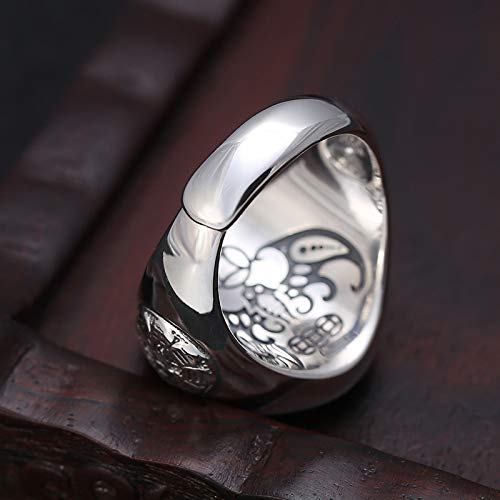 ForFox Anello Girevole Yin Yang Bagua Cinese con
