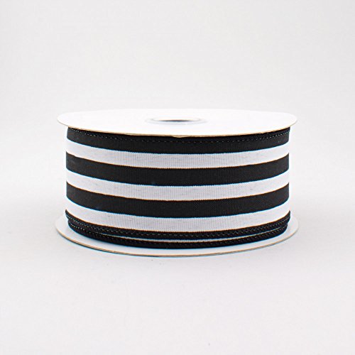 Vertical Stripe Wired Edge Ribbon (1.5