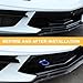 Track Racing Style Car Front Bumper Tow Hook Compatible with Chevrolet Corvette C8 2020 2021 2022 2023 2024 2025 Car Refitted Front Bumper Trailer Ring Eye Towing Tow Hook Kit Accessories (Blue)