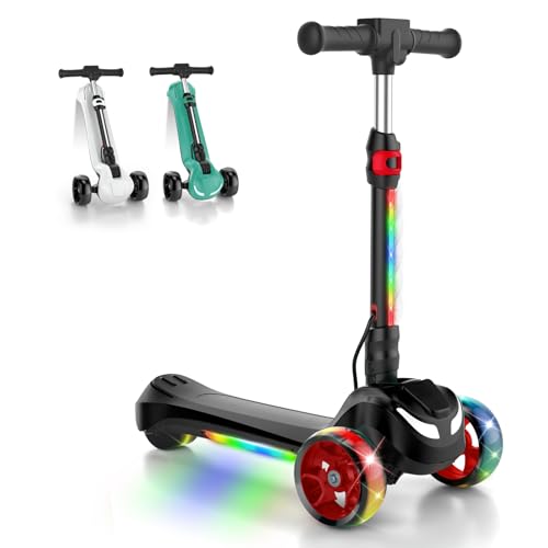 Electric Scooter for Kids Ages 3-12, 3-Wheel Electric Scooter, Electric Kick...