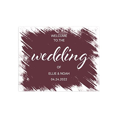 Panneau de bienvenue de mariage pour entrée de réception champêtre chic - 2
