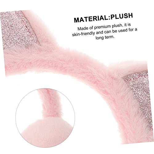 FRCOLOR Lovely Cat Ear Plush Earmuffs for Cute Winter Ear Warmers with Fluffy Design Cold Weather present for Boys Compact for Easy Carrying4
