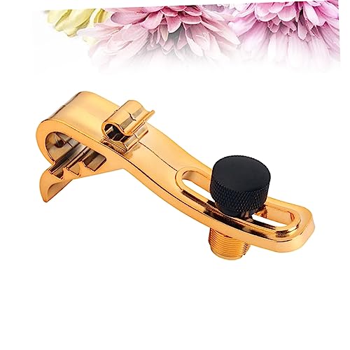 Abrazadera ajustable de plástico para micrófono de batería, diseño a prueba de golpes, compatible con cajas y tambores, color dorado miniatura 4