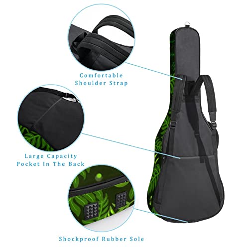 Housse de transport étanche pour guitare avec bandoulière réglable – Plantes tropicales, fleurs, feuilles, Multicolore… - Les Beatles, Paul McCartney, John Lennon, RIngo Starr, George Harrison Housse de transport étanche pour guitare avec bandoulière réglable - Plantes tropicales, fleurs, feuilles, Multicolore… – Image 4