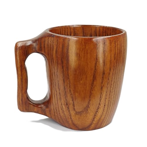 Taza de madera artesanal 9.3 onzas para bebidas miniatura 1