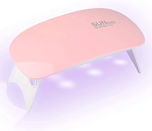 Red Square 6W LED UV Nail Lamp USB Nail Dryer with Handy Mini Size Mouse Shape for all Gel Polish Shape for Gel Based Polishes Manicure/Pedicure 2 Timing Setting 45s/60s