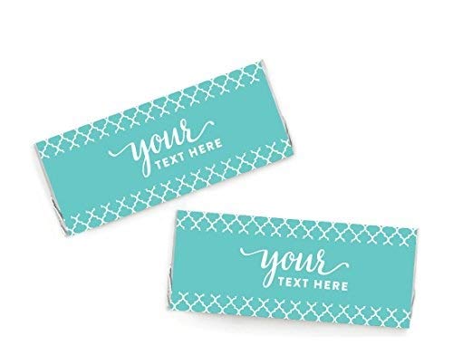 Andaz Press Fully Personalized Collection, Chocolate Bar Labels, 10-Pack, Custom Text or Logo