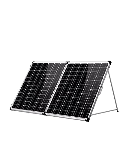 Paneles Solares Portatiles Panel solar plegable de 200 W (100 W x 2 piezas) con controlador de carga solar, adecuado para viajes, barcos y vehículos...