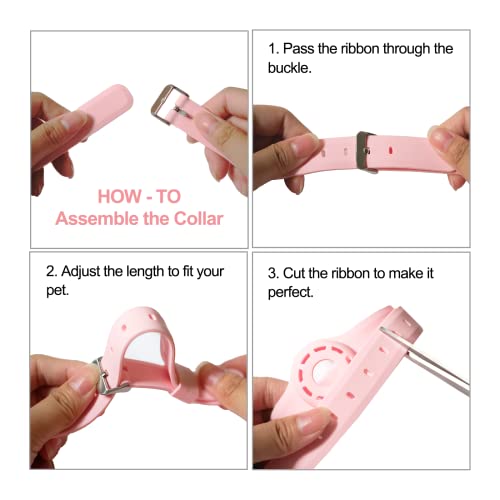 Airtag Dog Collar Holder Airtag Collar 9-19.5inch Soft Silicone Dog Collars for Apple Airtag Small Dogs Puppies Big Cats… - Image 2