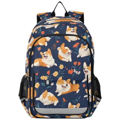 Sac à dos Corgis pour enfants qui protège l'ordinateur