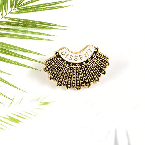 Image of RBG Pins Ruth Bader Ginsburg Pins I Dissent Pins RBG Dissent Collar Feminism Pins Women'S Rights Judge Badge Pins 4 pcs