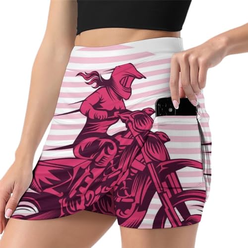 Jupe short de golf et running rouge pour vos sessions de sport en plein air