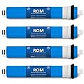 Express Water – 4 Pack Reverse Osmosis Membrane – RO Membrane 50 GPD Water Filter Replacement – Under Sink and Reverse Osmosis System…