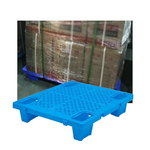 XLIHAWY Plastic Pallet, Indoor/Outdoor Cold Warehouse Shipping Grid Pads, Supermarket Non-Skid Storage Platform for Kitchen Factory Garage, Easy to Stack(60x60x12cm)