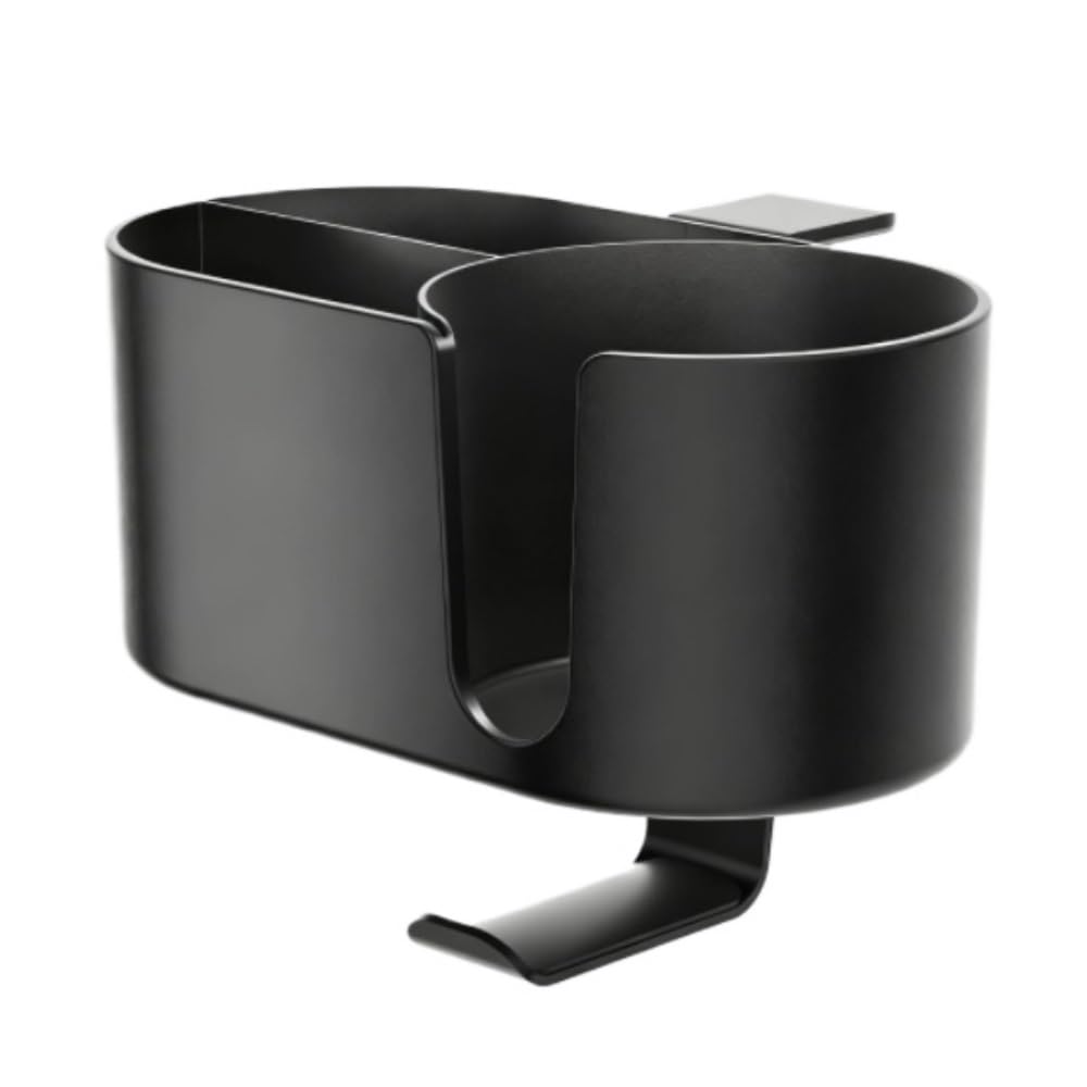 Oficina Lapicero Portalapices Organizador De Escritorio Con Portalápices Cuatro En Uno, Gancho For Auriculares Debajo Del Porta Lapices Escuela(Black)