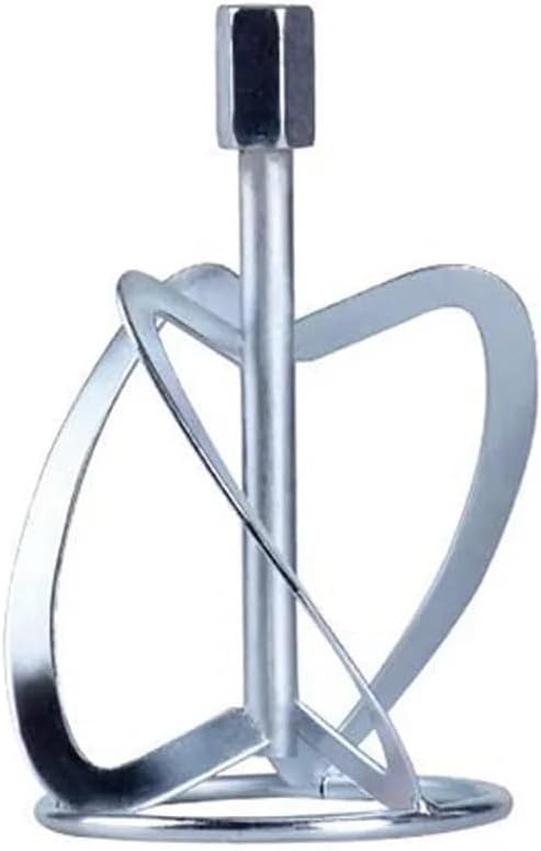 Paint and Mud Mixer Stirring Rod Compatible with Drill Agitator Mixing Rod Concrete Mortar Mixer, Silver