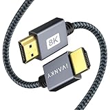 HDMI ケーブル8K 2m iVANKY HDMI 2.1 Cable hdmiケーブル えいちでぃえむあいケーブルウルトラハイスピード4K(120Hz) 8K(60Hz) eARC/48Gbps/UHD/HDR10+/3D/高速 イーサネット/HDCP2.3対応 hdmi Nintendo Switch PS5/3 Fire TVなど適用