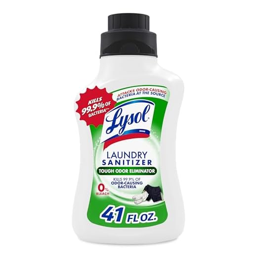 Lysol Sport Laundry Sanitizer Additive, Sanitizing Liquid for Gym Clothes and Activewear, Eliminates Odor Causing Bacteria, 41oz
