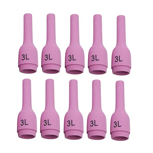 VILLCASE P Welding Torch Nozzles 10pcs Long Ceramic Nozzles 3l Size Wp-9/20/25 Arc Welding Parts