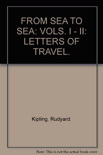 From sea to sea; letters of travel B00087LDR4 Book Cover