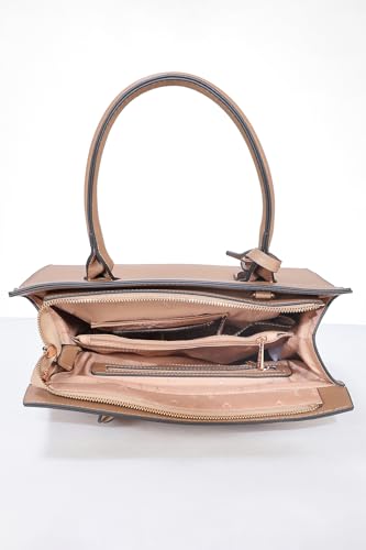 Image of Allen Solly Women's Large Tote Shoulder Bag | Vegan Leather | Multiple Pockets | Secure Zip Closure | Casual Outings