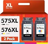 Druckerpatronen 575 576 XL Wiederaufbereitet für Canon 575 576 Patronen PG 575 CL 576 XL für Canon...