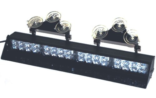 Auto Direct Save Red Quad 2 LED Lightbar 1 Watt Visor Strobe Light