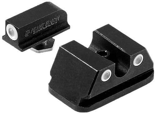 Night Fision WAL-276-007-WGWG Night Sight Set for Walther PPQ/PDP/PPQ M2 - White Front Ring, U Notch White Rear Rings