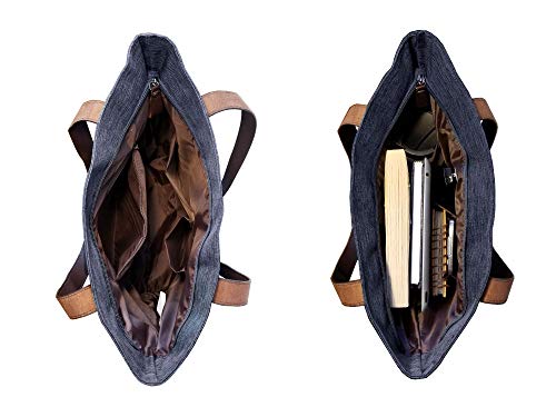 Bolso tote de hombro para mujer, bolso de mano con asa superior, tipo cartera o satchel, ideal para trabajo, universidad, viajes, negocios y uso casual miniatura 4