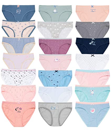 Channo Braguitas de Algodón para Mujer con Estampados Originales. Suave y Cómodas - Pack Sorpresa de 9, L
