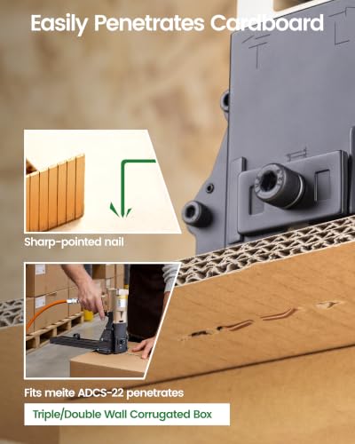 Image of meite Carton Closing Staples 1-3 /8 inch Wide Crown 7 /8 inch Leg 1,400PCS