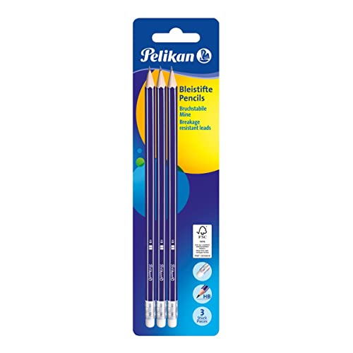 Lápices Pelikan HB con borrador, pack x3 miniatura 1