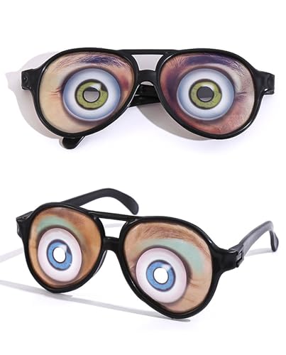 WINXMIN 2 gafas divertidas de juguete para fiesta, divertidas,gafas de fiesta, divertidas, carnaval,para accesorios disfraz y accesorios cabina fotos