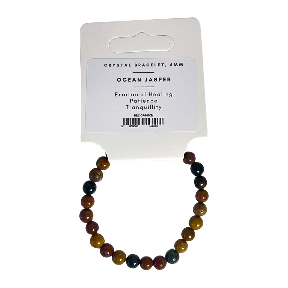 VIE Crystal Bracelet, 6mm, Ocean Jasper