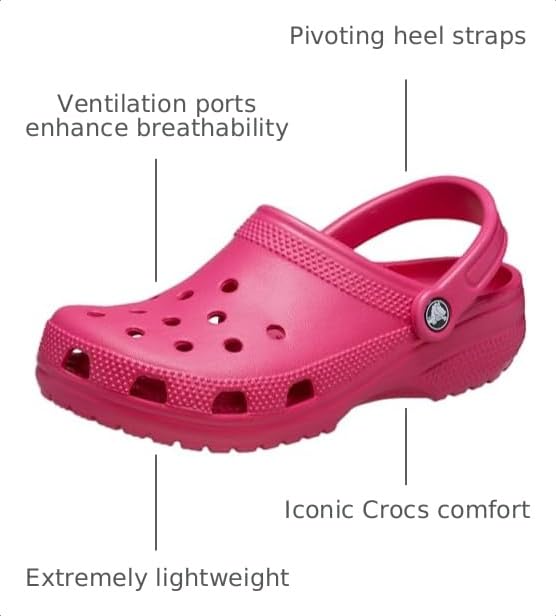 Image of Crocs Unisex-Adult Classic Clog, Clogs for Women and Men