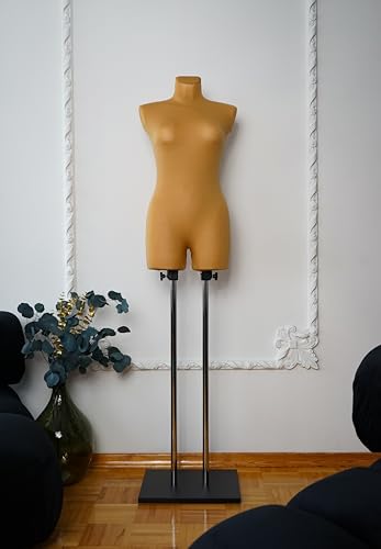 AILANT Mannequin de Couture Femme, Mannequin Tailleur féminin, Housse Beige (S/M)