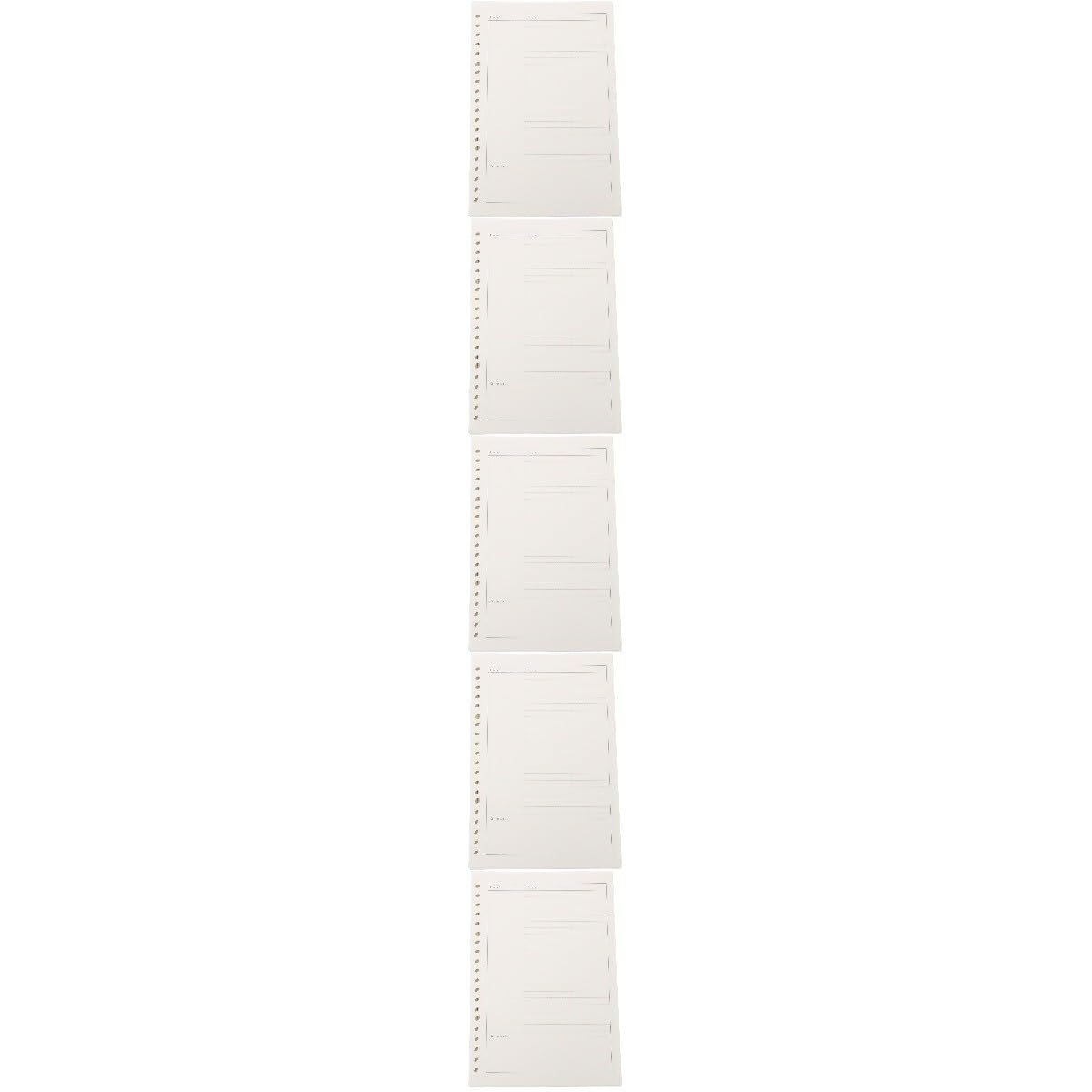 NUOBESTY 750 Piezas de Cuadernos de Carpeta de Relleno Recambios Insertos de Hojas Sueltas-Práctico Bloc de Notas de Cornell Rellenable de Oficina Plano Simple Planificador Agujero Núcleos