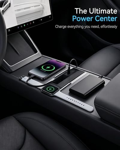 Car Door Lights Logo Projector and USB Hub for Model Y Juniper & Model 3 Highland image 4