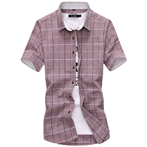 Chemise à carreaux respirante en coton doux pour homme pour un confort thermique optimal