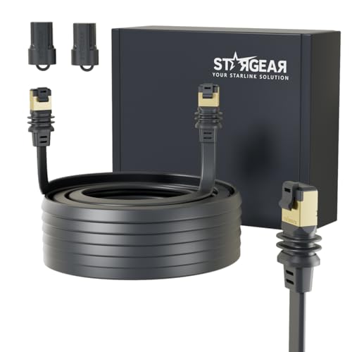 Image of 32.8FT Starlink Gen 3 /Mini Cable, Starlink Flat Hidden Power Ethernet Cable, Starlink Accessories Extreme Slim Power Cord Shielded for Window Door, Compatible with SL Standard 4 /4X /Gen3 /Mini