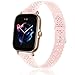 Compatible with Amazfit GTS 4 Band, Lamshaw Silicone Lace Replacement Straps Compatible for Bip U Pro/Bip U/GTS 3/GTS/GTS 2/GTS 2 mini/Bip/Bip S Lite/Bip S/Bip 3/Bip 3 Pro/GTS 4 Mini/GTS 4 Smartwatch (Pink)