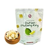 Fairy Port Freeze-Dried Musang King Crispy Durian Cubes 20g / 0.7oz (1 Pack), Organic Crunchy Fruit Snack | Easy to Eat | No Added Sugar or Preservatives | Healthy & Delicious | Suitable for Kids and All Ages