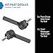 TRQ Outer Left and Right Tie Rod Set 2 Piece Compatible with 11-14 Chrysler 200 08-14 Dodge Avenger 09-20 Dodge Journey 07-16 Jeep Compass 07-17 Jeep Patriot