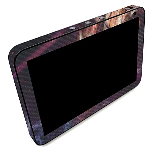 Image of MightySkins Carbon Fiber Skin Compatible with Amazon Echo Show 8 (Gen 2) - Swirl Galaxy | Protective, Durable Textured Carbon Fiber Finish | Easy to Apply | Made in The USA