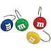 M&MS Candy Colored Bath Shower Curtain Hooks Set/12